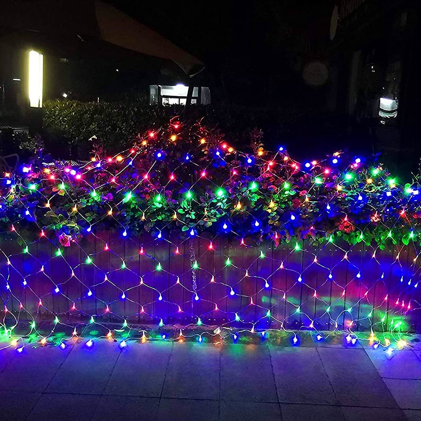 Christmas Lights, LED Christmas Net Lights Outdoor, Waterproof Christmas Net Lights, 192 LED 9.8 FT X 6.6 FT 8 Modes Plug In, Decor for Bushes Garden Party Xmas Tree