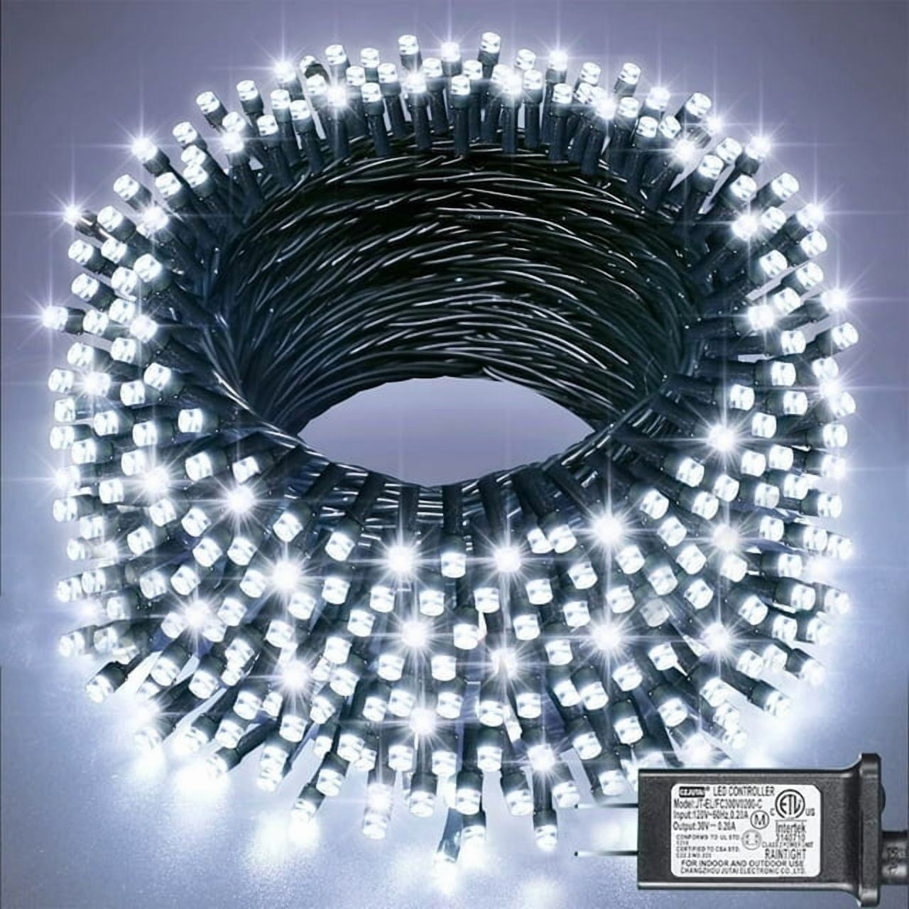 82Ft 1000 LED Christmas Light Strings, Warm White Plug in Christmas Tree Lights with 8 Modes & Memory, Outdoor Waterproof Decor Strands for Parties Gardens Patios