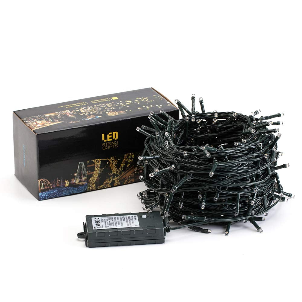 132FT Battery Operated Christmas Lights,  300 LED Christmas Tree Lights with Timer & Memory, 8 Modes Waterproof Battery Powered Lights for Holiday Party