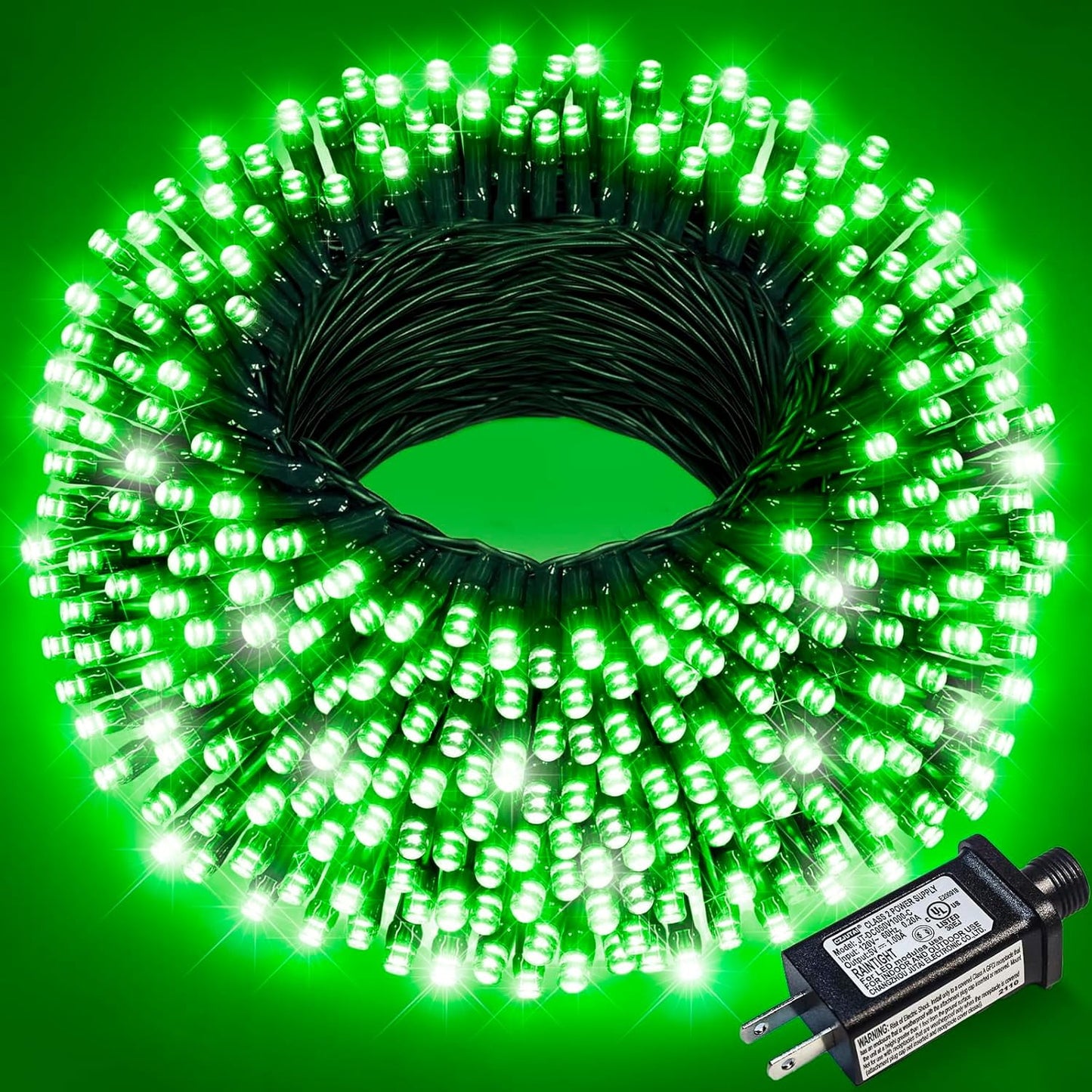 200LED Christmas Lights Outdoor,  66Ft Christmas Lights Plug in Green Wire, 8 Modes Waterproof Fairy String Lights for Xmas Wedding Party Christmas Indoor Decoration,White