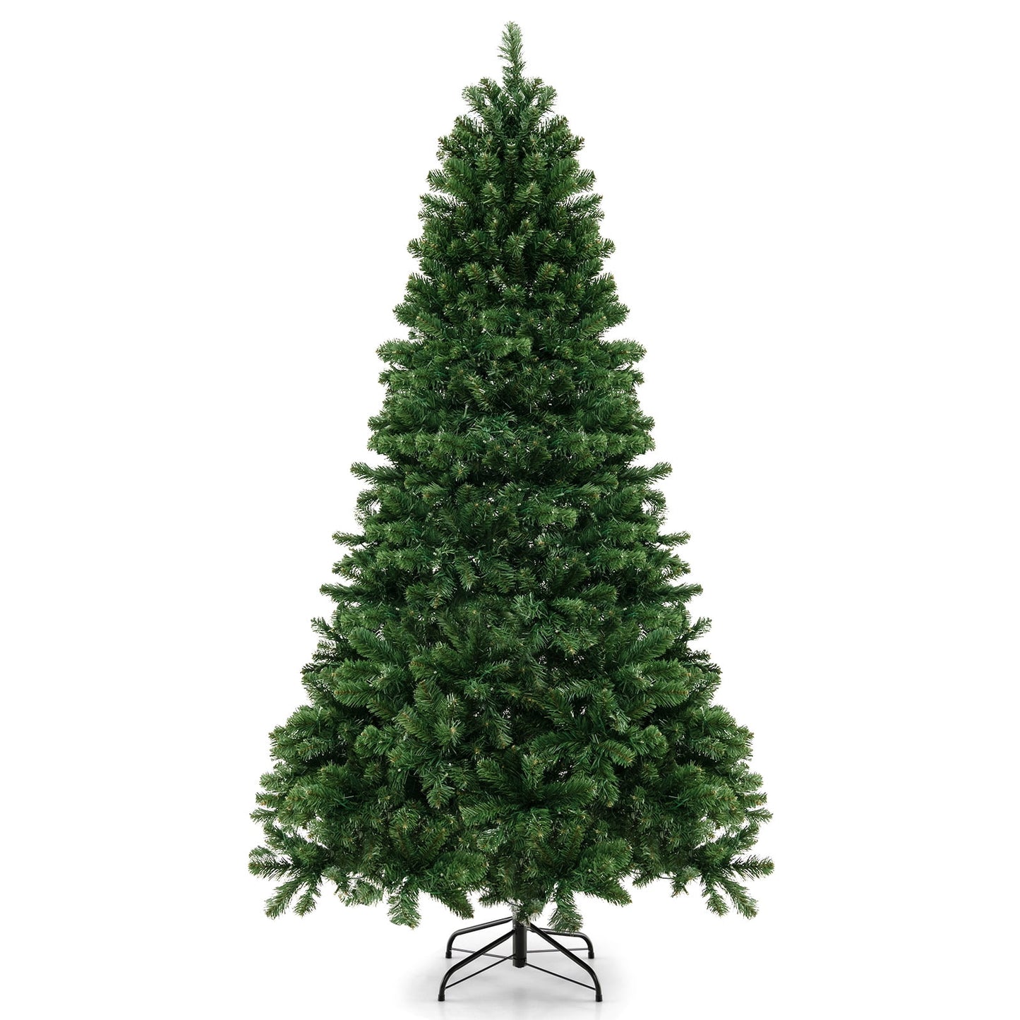 6 FT Artificial Xmas Tree with 821 PVC Branch Tips 560 Warm White LED Lights