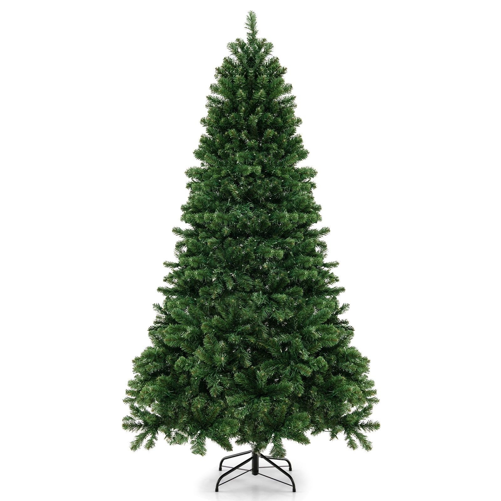 6 FT Artificial Xmas Tree with 821 PVC Branch Tips 560 Warm White LED Lights