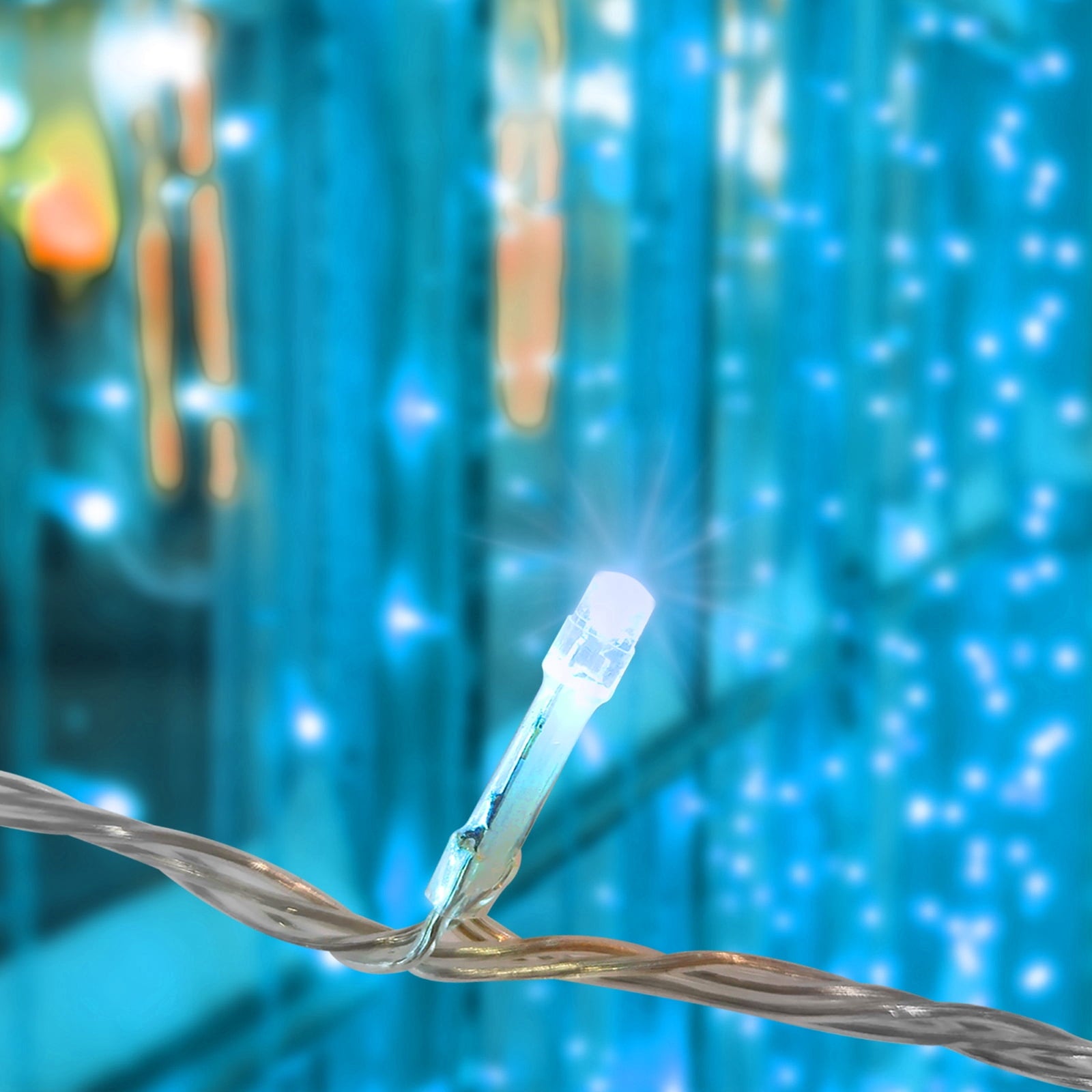 220 LED Christmas Lights, 72Ft Connectable Blue Fairy String Lights with Clear Wire, 8 Lighting Modes, Plug-In Twinkle Lights for Indoor/Outdoor Christmas Tree, Bedroom & Wedding Decor