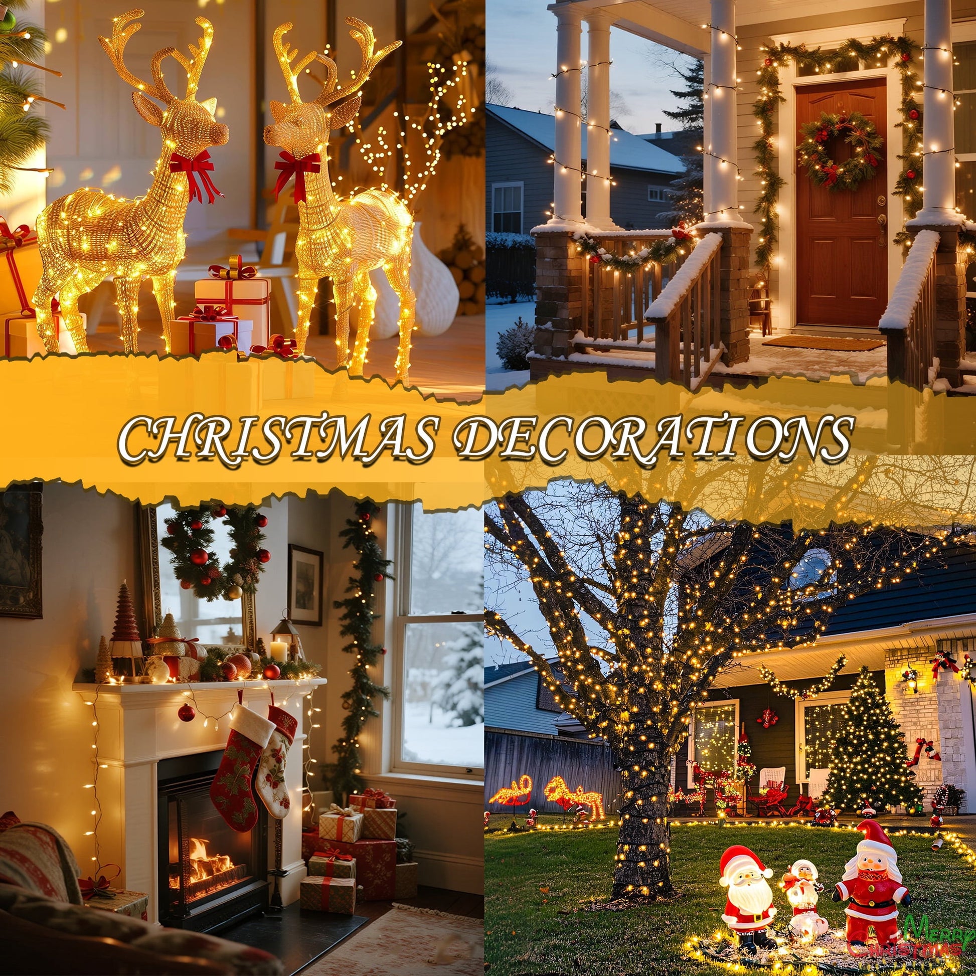 Christmas String Lights Indoor Outdoor, 200 LED 75.5FT Connectable Waterproof, 8 Modes with Memory Function,Twinkle Wedding Fairy Lights Plug in Clear Wire, Warm White