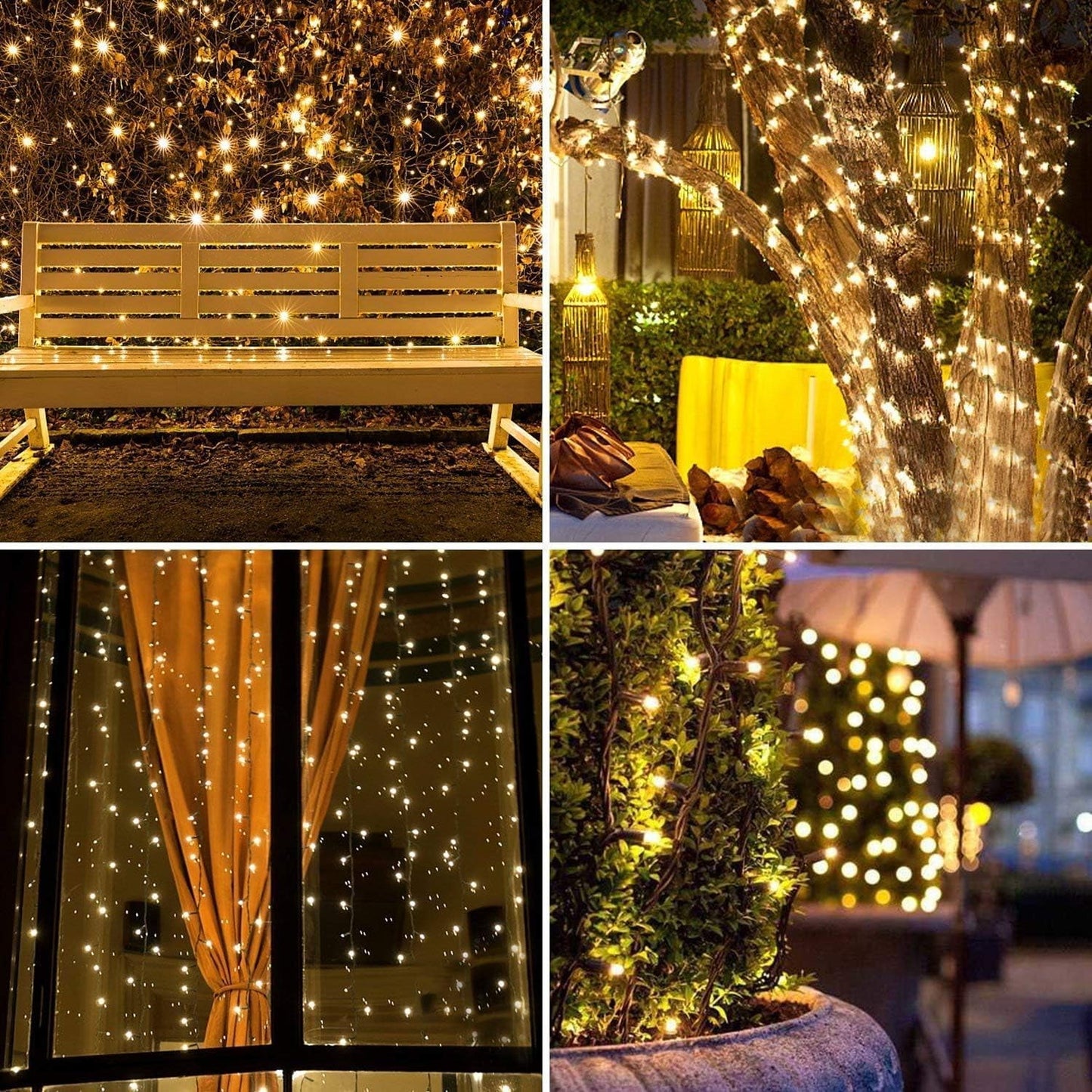Christmas String Lights, 82FT 1000 Leds Christmas Tree Decoration Lights - Outdoor Waterproof Christmas Tree Lights Plug in for Xmas Wedding Party Holiday - Warm White