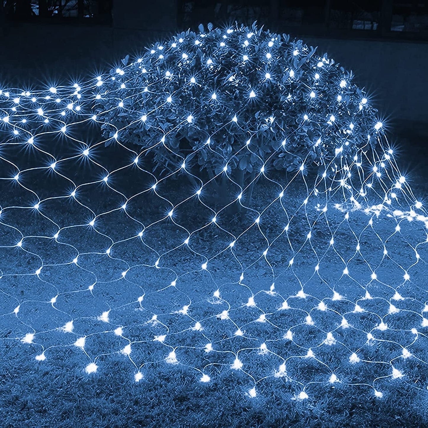 Christmas Lights, LED Christmas Net Lights Outdoor, Waterproof Christmas Net Lights, 192 LED 9.8 FT X 6.6 FT 8 Modes Plug In, Decor for Bushes Garden Party Xmas Tree