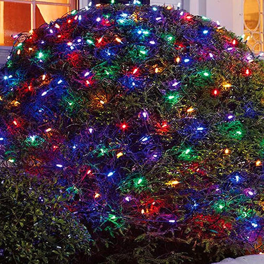 Christmas Lights, LED Christmas Net Lights Outdoor, Waterproof Christmas Net Lights, 192 LED 9.8 FT X 6.6 FT 8 Modes Plug In, Decor for Bushes Garden Party Xmas Tree
