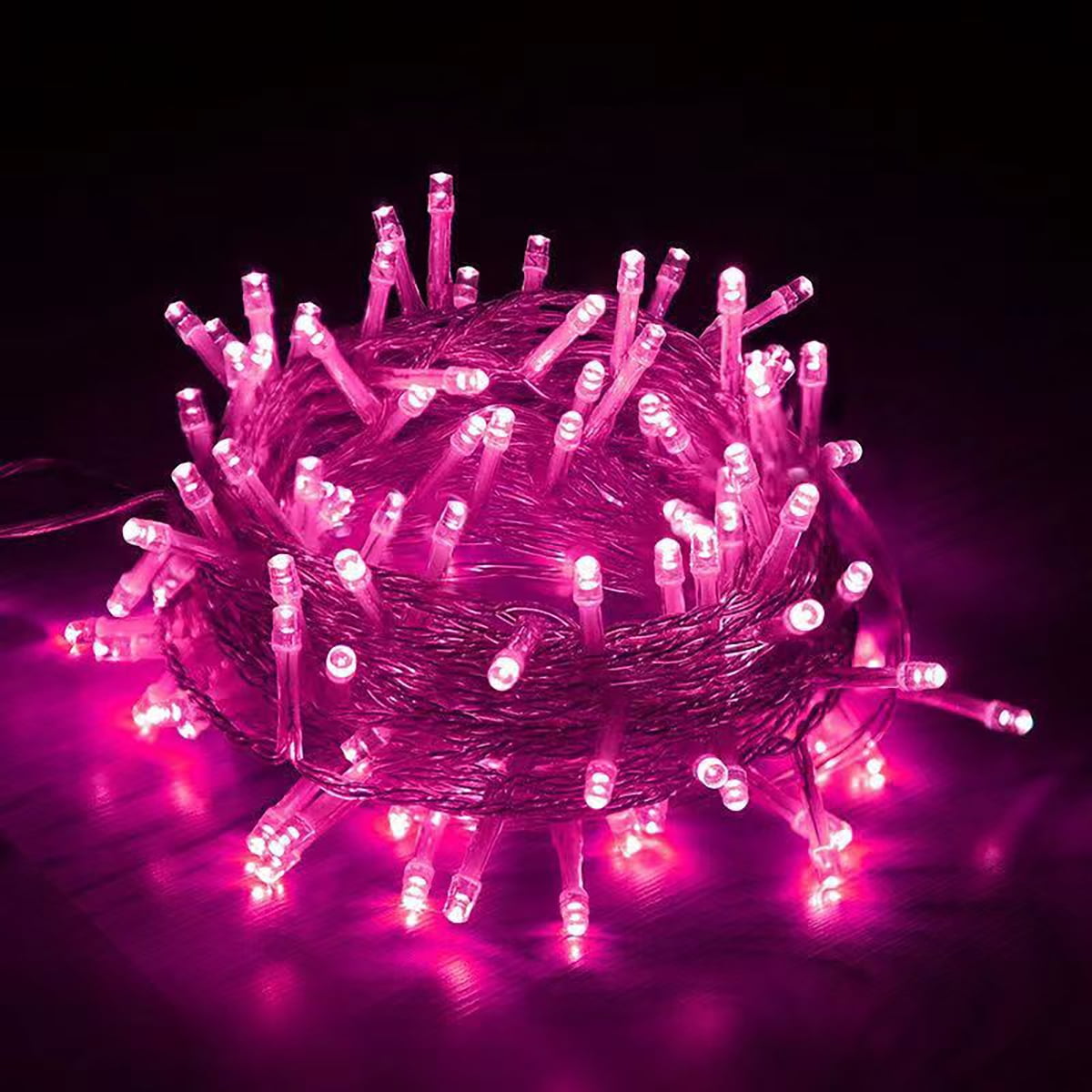 Christmas String Lights Indoor Outdoor, 33FT 100 LED Extendable Clear Wire 8 Modes Twinkle Fairy String Lights Plug in for Christmas Tree Holiday Party Garden Decorations (Warm White)