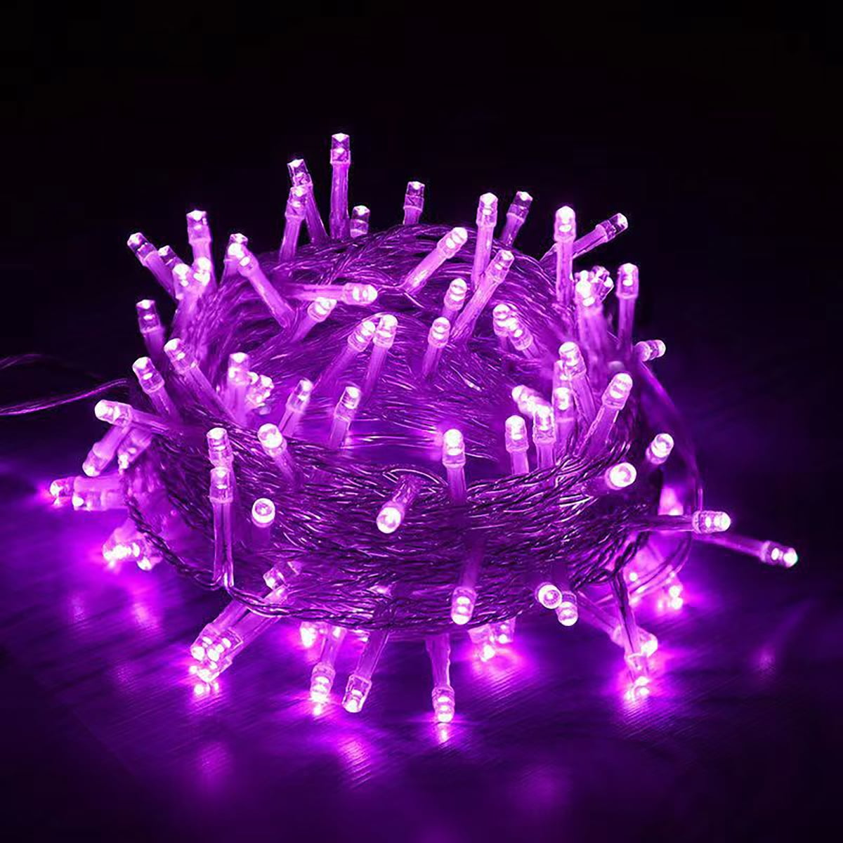 Christmas String Lights Indoor Outdoor, 33FT 100 LED Extendable Clear Wire 8 Modes Twinkle Fairy String Lights Plug in for Christmas Tree Holiday Party Garden Decorations (Warm White)