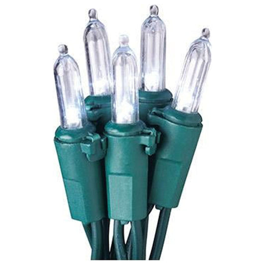 40842-88A Christmas LED 100-Light Set, Mini, Cool White - Quantity 1
