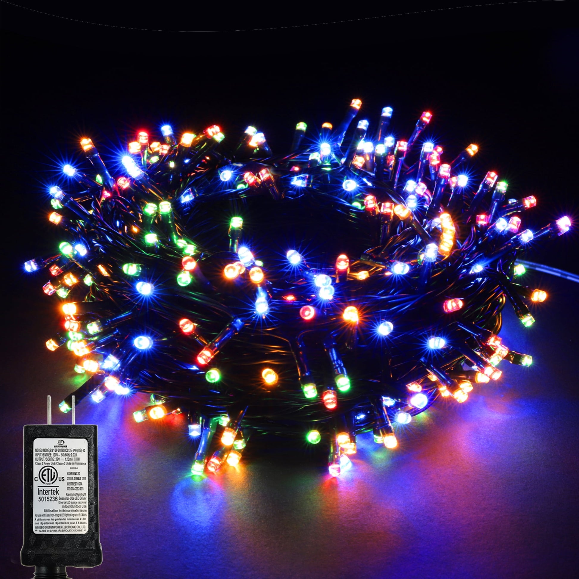 Smart Christmas Lights - 108FT 300 RGB LED String Lights Color Changing by App,Works with Google Home,Music Sync,Timer,Dimmable for Xmas Tree Home Party
