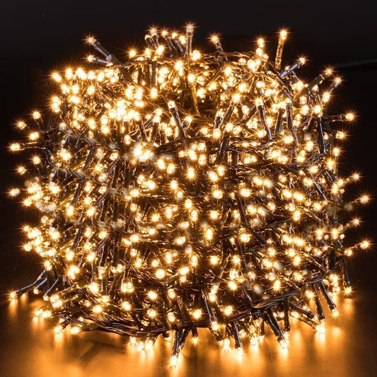 Christmas String Lights, 82FT 1000 Leds Christmas Tree Decoration Lights - Outdoor Waterproof Christmas Tree Lights Plug in for Xmas Wedding Party Holiday - Warm White