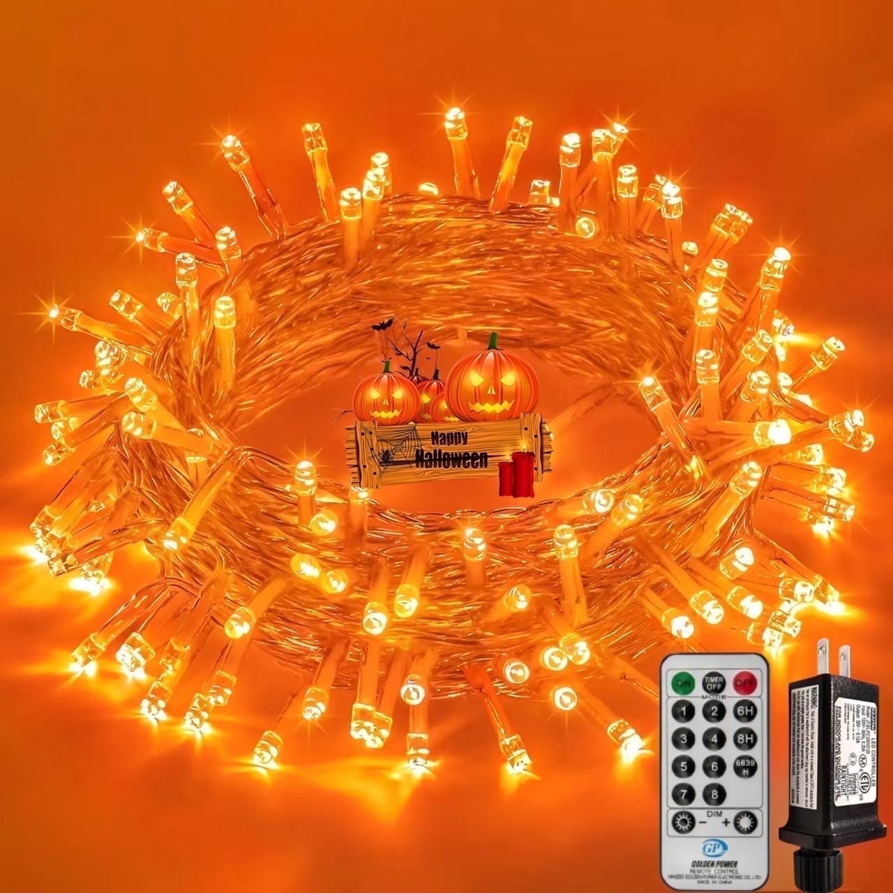 49.2FT 130 LED Christmas Lights Outdoor Waterproof 8 Modes Indoor Christmas String Lights Cool White Christmas Tree Lights Plug in Remote Halloween Lights for Room Bedroom Holiday Decorations