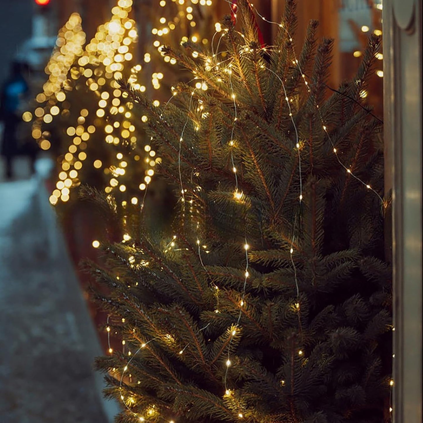 Copper Wire Firecracker Light String, LED Copper Wire Light String for Christmas Tree, Holiday Atmosphere Lights for Wedding & Home Decor