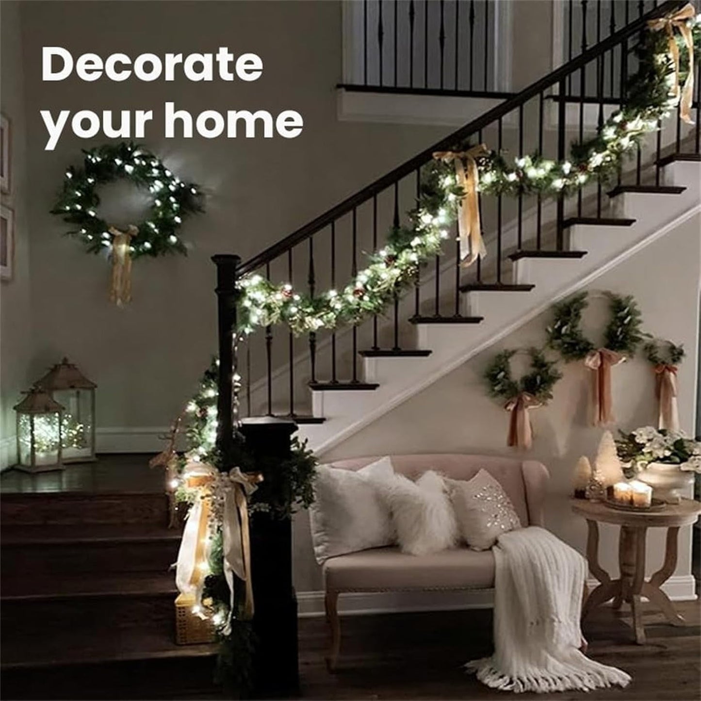 Copper Wire Firecracker Light String, LED Copper Wire Light String for Christmas Tree, Holiday Atmosphere Lights for Wedding & Home Decor